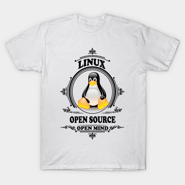 Linux Open Source Open Mind Linux T Shirt TeePublic